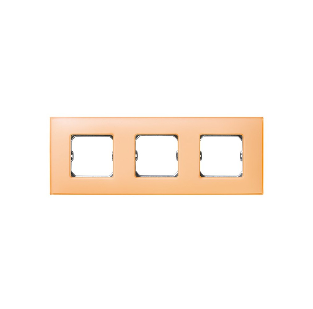 Simon 27773-64 Placa 3 Elementos (Salmon Mate)