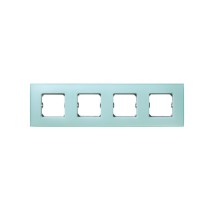 Simon 27774-62 Placa 4 Elementos (Verde Mate)