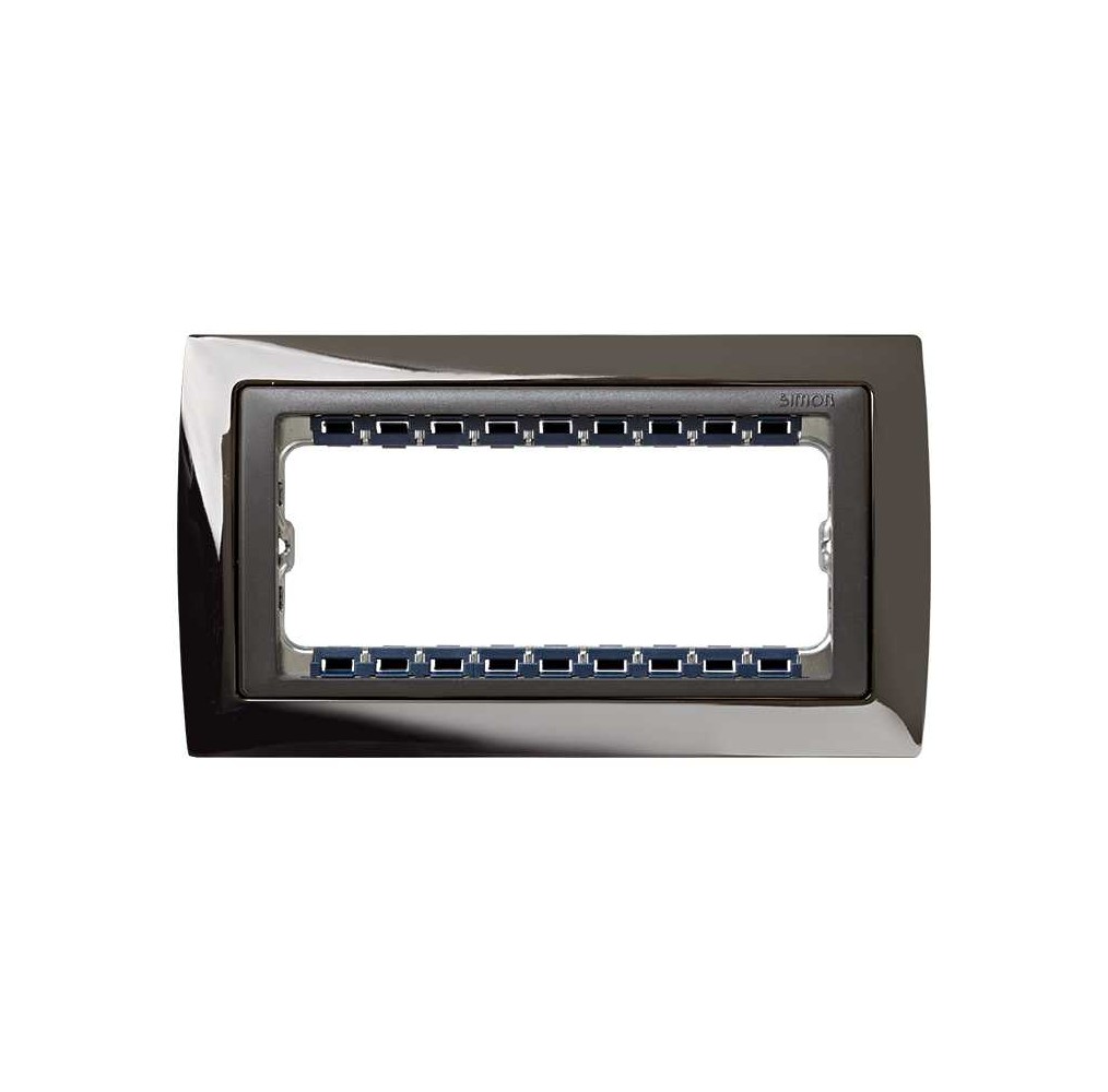 Simon 82854-67 Marco 5 Módulos Acero / Grafito